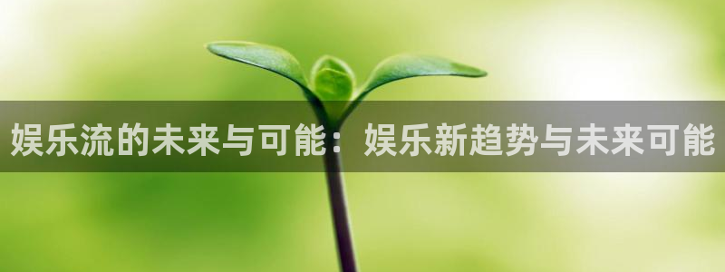 天辰娱乐体育网页版入口：娱乐流的未来与可能：娱乐新趋势与未来可能