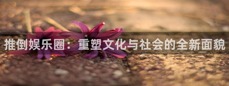 天辰娱乐怎么下载：推倒娱乐圈：重塑文化与社会的全新面貌
